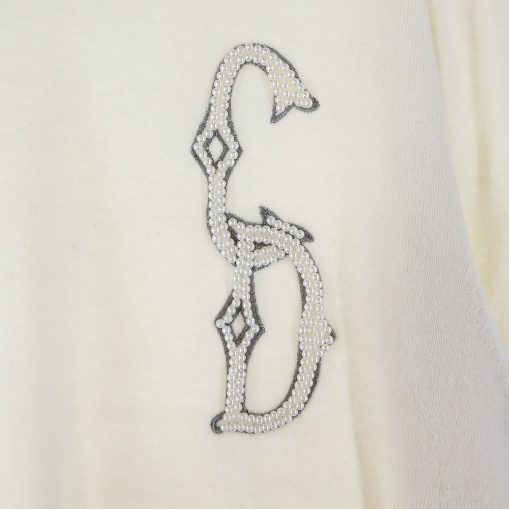 DIOR(ディオール) 23AW CDインターレース クルーネック ニットセーター グレー 343M640AT721