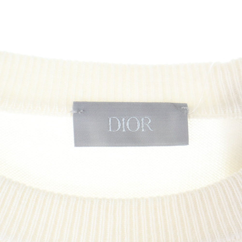 DIOR(ディオール) 23AW CDインターレース クルーネック ニットセーター グレー 343M640AT721