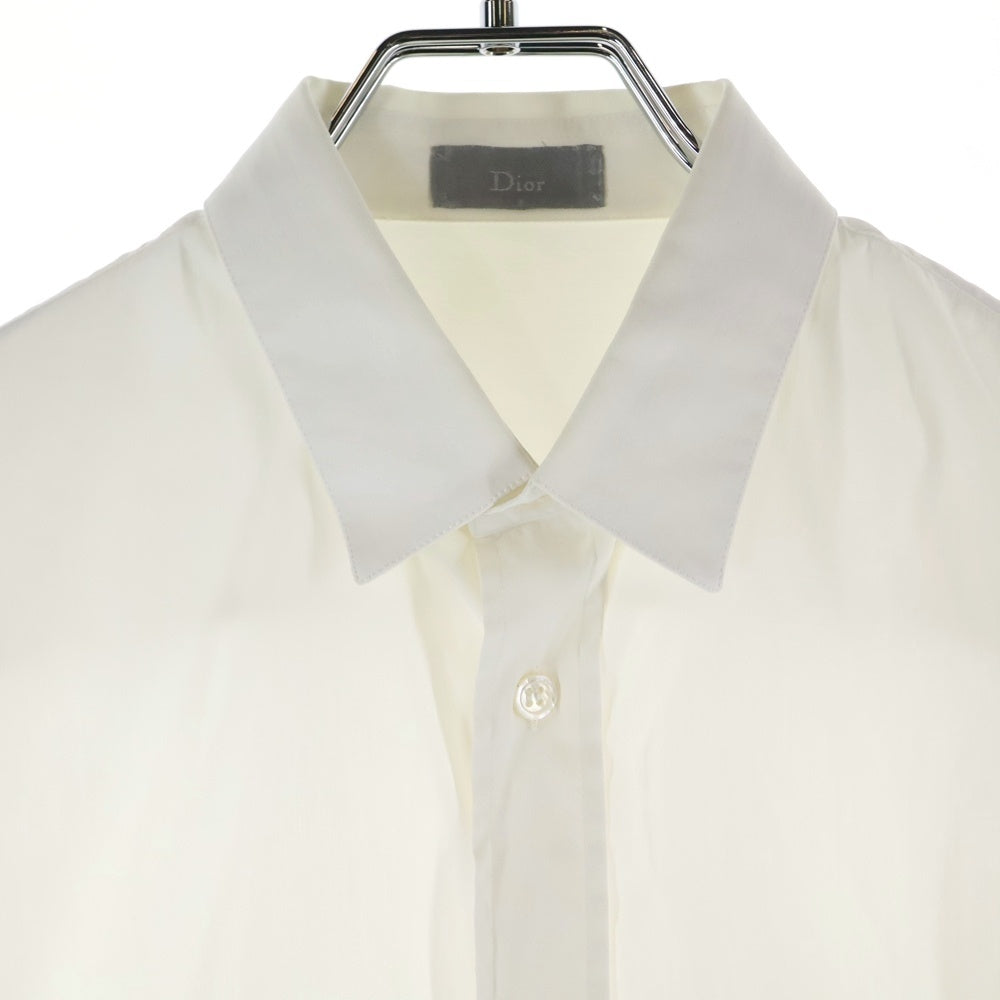 Dior HOMME(ディオールオム) 18AW BEE刺繍 レギュラーカラー ロングスリーブ 長袖シャツ ホワイト 563C523B1223