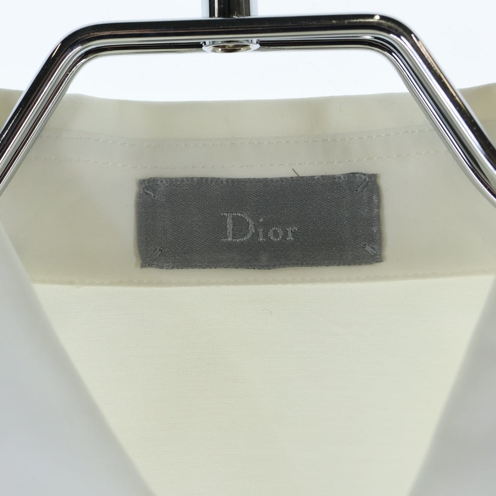 Dior HOMME(ディオールオム) 18AW BEE刺繍 レギュラーカラー ロングスリーブ 長袖シャツ ホワイト 563C523B1223