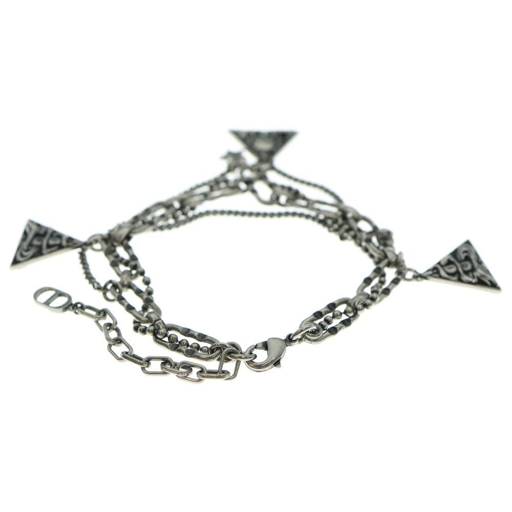 DIOR(ディオール) BRACELET BUCKLE CHAIN LINK MONOGRAM CD チェーン ブレスレット シルバー