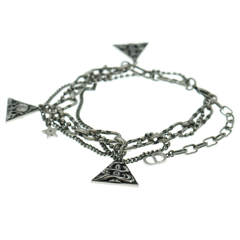 DIOR(ディオール) BRACELET BUCKLE CHAIN LINK MONOGRAM CD チェーン ブレスレット シルバー