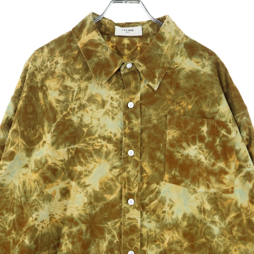 CELINE(セリーヌ) 22SS サンセット コーデュロイ長袖シャツ ブラウン 2C718407Q