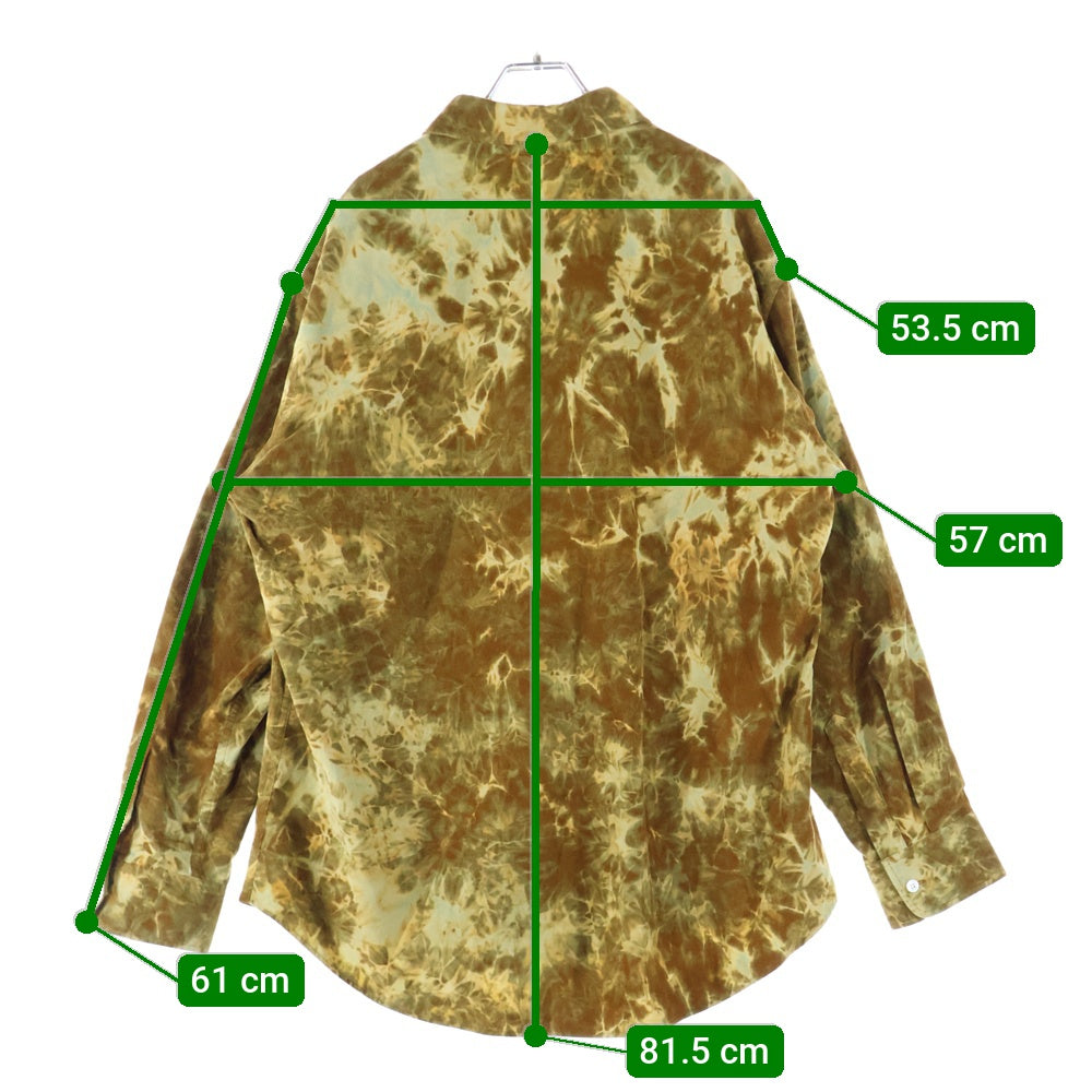 CELINE(セリーヌ) 22SS サンセット コーデュロイ長袖シャツ ブラウン 2C718407Q