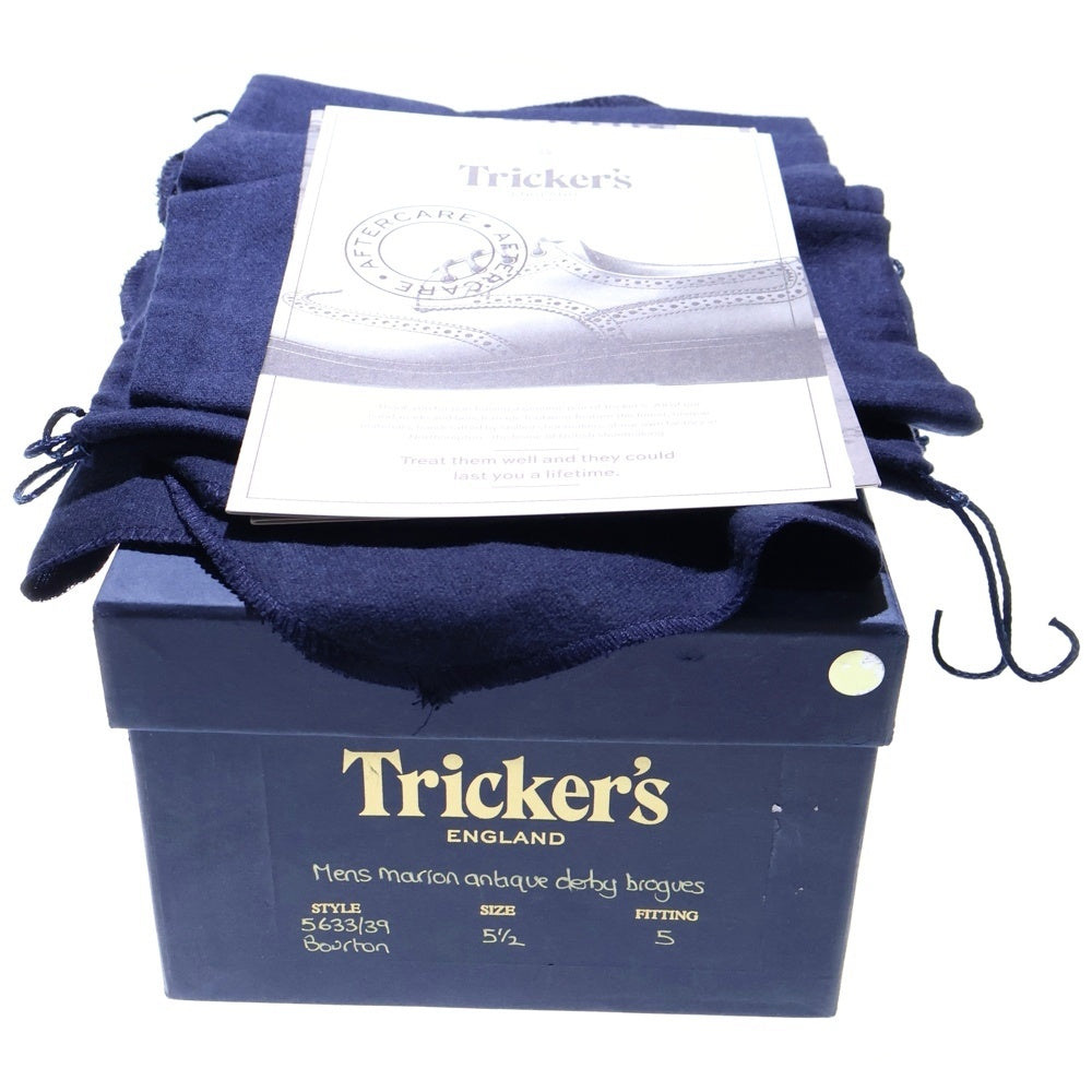 Tricker's(トリッカーズ) BOURTON バートン ウイングチップ レザーローカットシューズ ブラウン 5633139