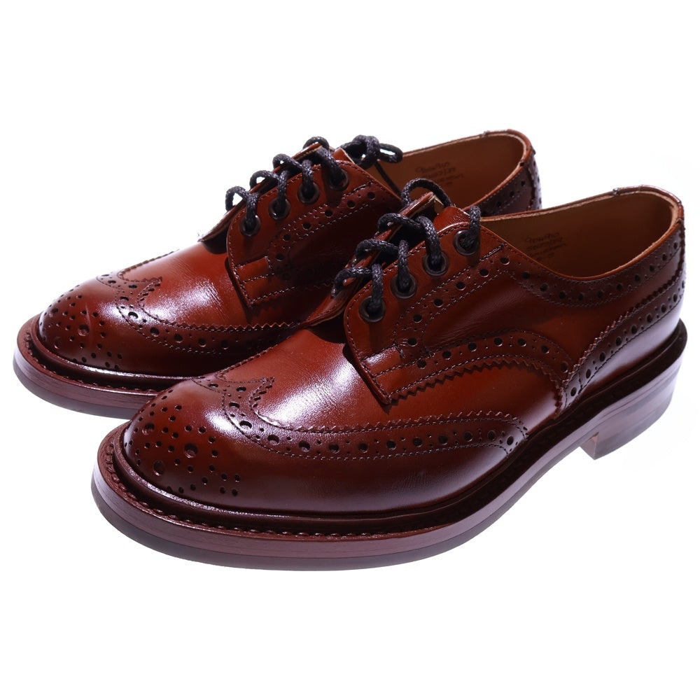 Tricker's(トリッカーズ) BOURTON バートン ウイングチップ レザーローカットシューズ ブラウン S633139