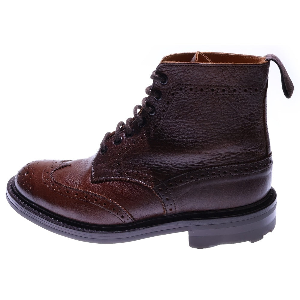 Tricker's(トリッカーズ) STOW ストウ カントリーブーツ ブローグブーツ ウイングチップ ブラウン 5634/57