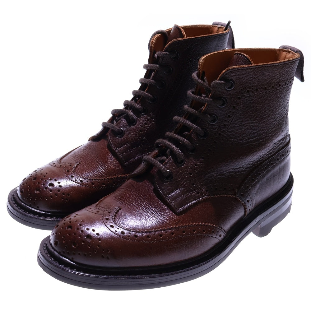 Tricker's(トリッカーズ) STOW ストウ カントリーブーツ ブローグブーツ ウイングチップ ブラウン 5634/57