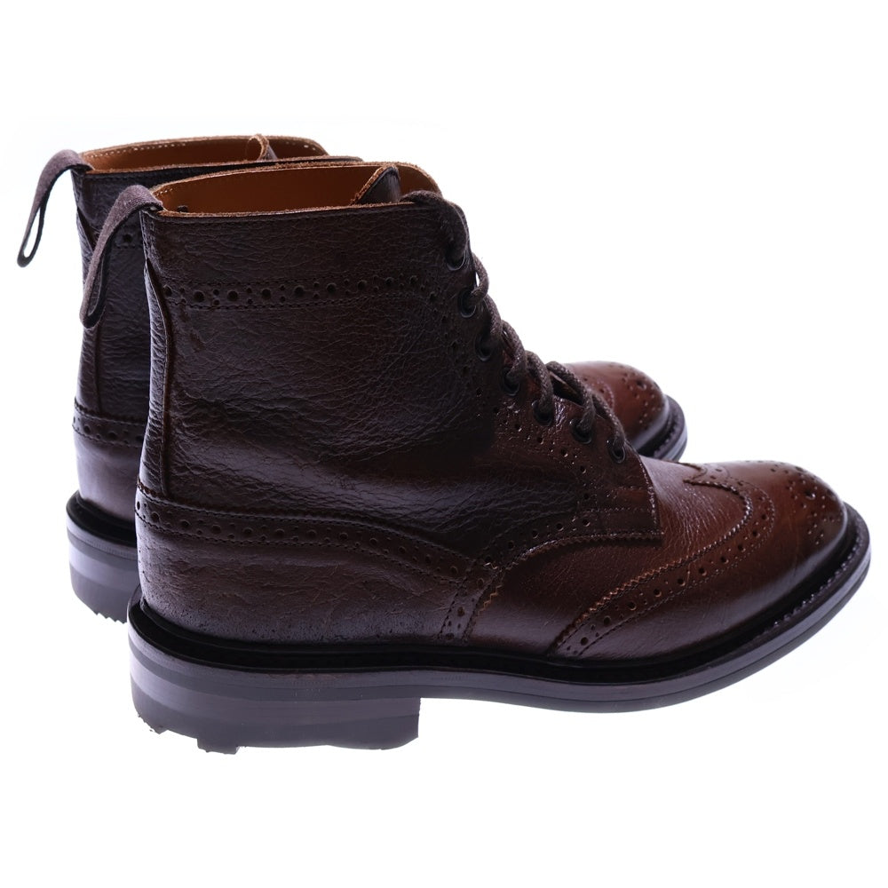 Tricker's(トリッカーズ) STOW ストウ カントリーブーツ ブローグブーツ ウイングチップ ブラウン 5634/57