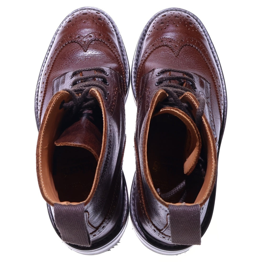 Tricker's(トリッカーズ) STOW ストウ カントリーブーツ ブローグブーツ ウイングチップ ブラウン 5634/57