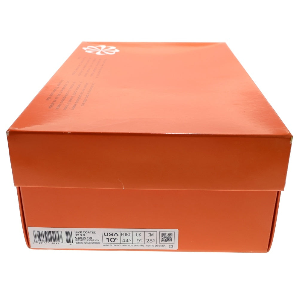 NIKE(ナイキ) CORTEZ 72 S.D. コルテッツ ローカットスニーカー ホワイト/レッド US10.5/28.5cm CJ2586-100