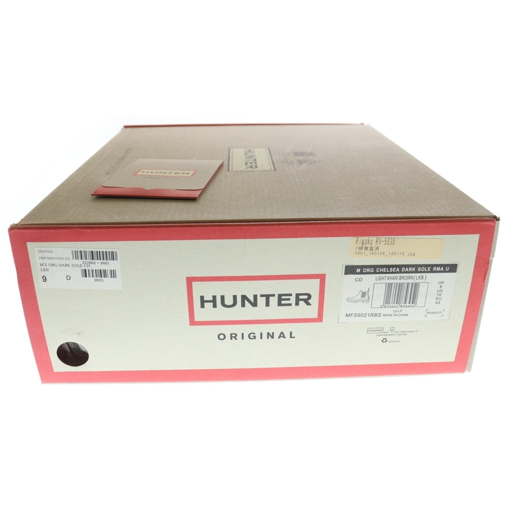 HUNTER(ハンター) ORG CHELSEA DARK SOLE RMA チェルシー ダークソール サイドゴア レインブーツ ベージュ MFS9021RBS