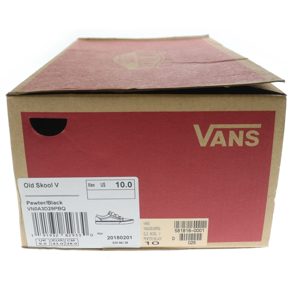 VANS(ヴァンズ) OLD SKOOL V オールドスクール ローカットスニーカー ブラック/グレー US10/28cm VN0A3D29PBQ