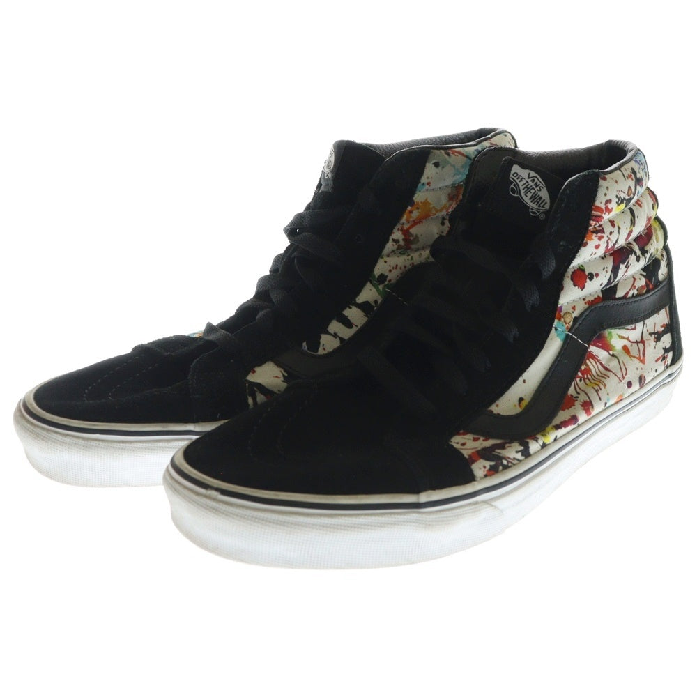 VANS(ヴァンズ) SK8-Hi REISSUE PAINT SPLATTER スケート ペイントスプラッター ハイカットスニーカー ブラック/ホワイト US10/28cm VN0A2XSBM0U