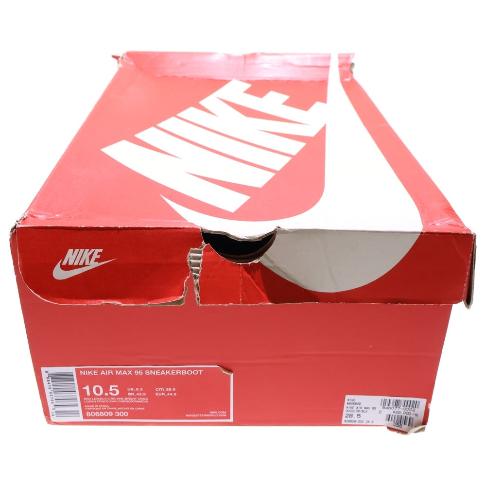 NIKE(ナイキ) 【観賞用2015年製】AIR MAX 95 SNEAKERBOOT エアマックス95 スニーカーブーツ ハイカットスニーカー カーキ US10.5/28.5cm 806809-300