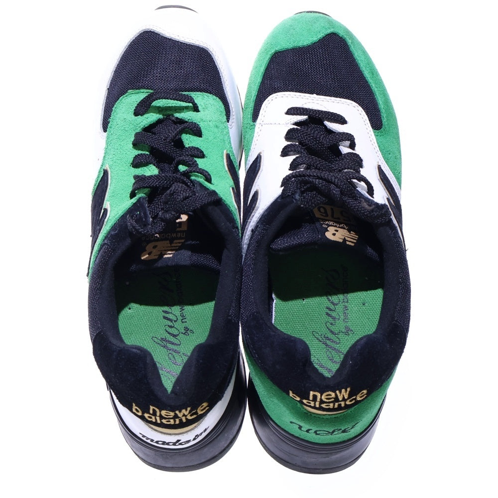 New Balance(ニューバランス) M576LOGW スエードレザー ローカットスニーカー グリーン/ホワイト US10/28cm