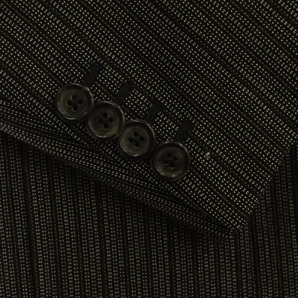 PRADA(プラダ) オールド ストライプ フロント4ポケット 3B シングルテーラードジャケット グレー