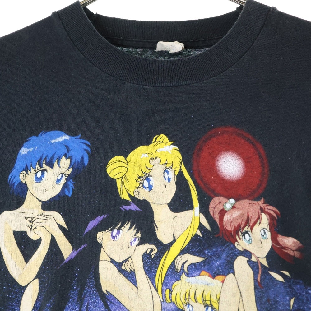 VINTAGE(ヴィンテージ) 90S SAILOR MOON VINTAGE セーラームーン 片面プリント 半袖Tシャツ ヴィンテージ ブラック