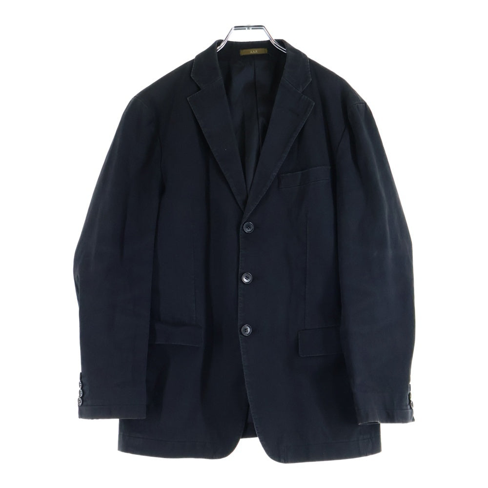 NO BRAND(ノーブランド) A.A.R Yohji Design Studio ノッチドラペル 3B シングル テーラードジャケット ブラック