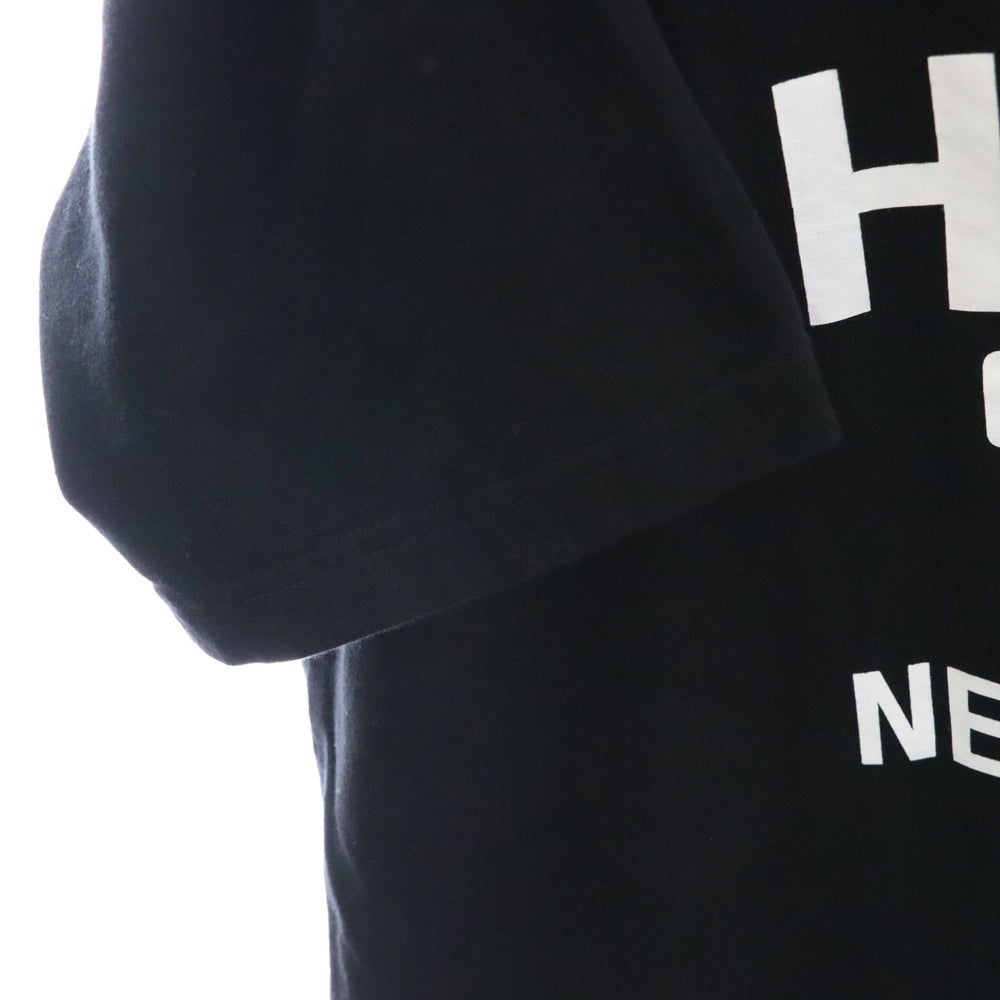 NEIGHBORHOOD(ネイバーフッド) 25SS×Yohji Yamamoto ヨウジヤマモト ロゴプリント コットン 半袖Tシャツ ブラック HP-T90-997
