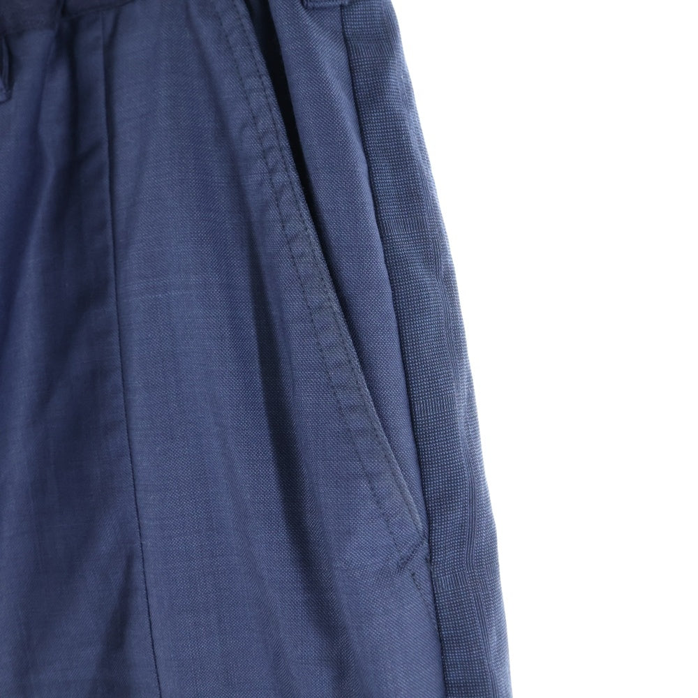 TAKAHIROMIYASHITA The SoloIst.(タカヒロミヤシタザソロイスト) ×OLDPARK オールドパーク ダブルニーウールパンツ ネイビー sogp.0001