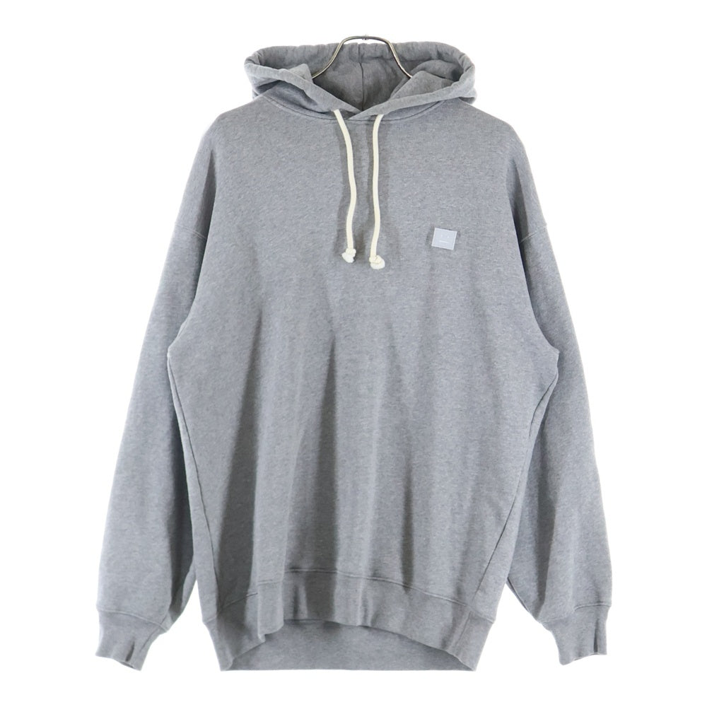 Acne Studios(アクネ ストゥディオズ) FARRIN FACE パッチ付き コットンプルオーバーパーカー グレー FA-UX-SWEA000009