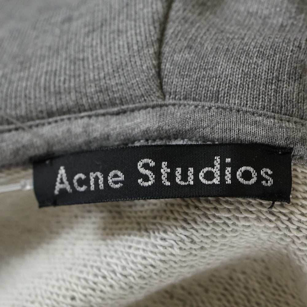 Acne Studios(アクネ ストゥディオズ) FARRIN FACE パッチ付き コットンプルオーバーパーカー グレー FA-UX-SWEA000009