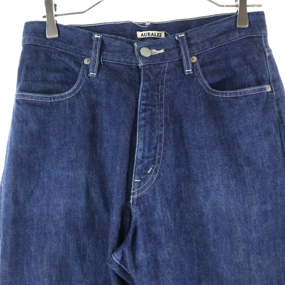 AURALEE(オーラリー) SELVEDGE LIGHT DENIM WIDE PANTS セルビッチ デニム ワイドパンツ インディゴ A22SP04SD