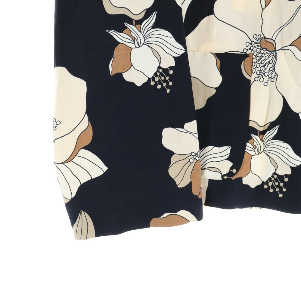 MaxMara(マックスマーラ) STUDIO スタジオ ファブリックリネン 総柄 ジャケット ブラック/ベージュ レディース 61910211-002