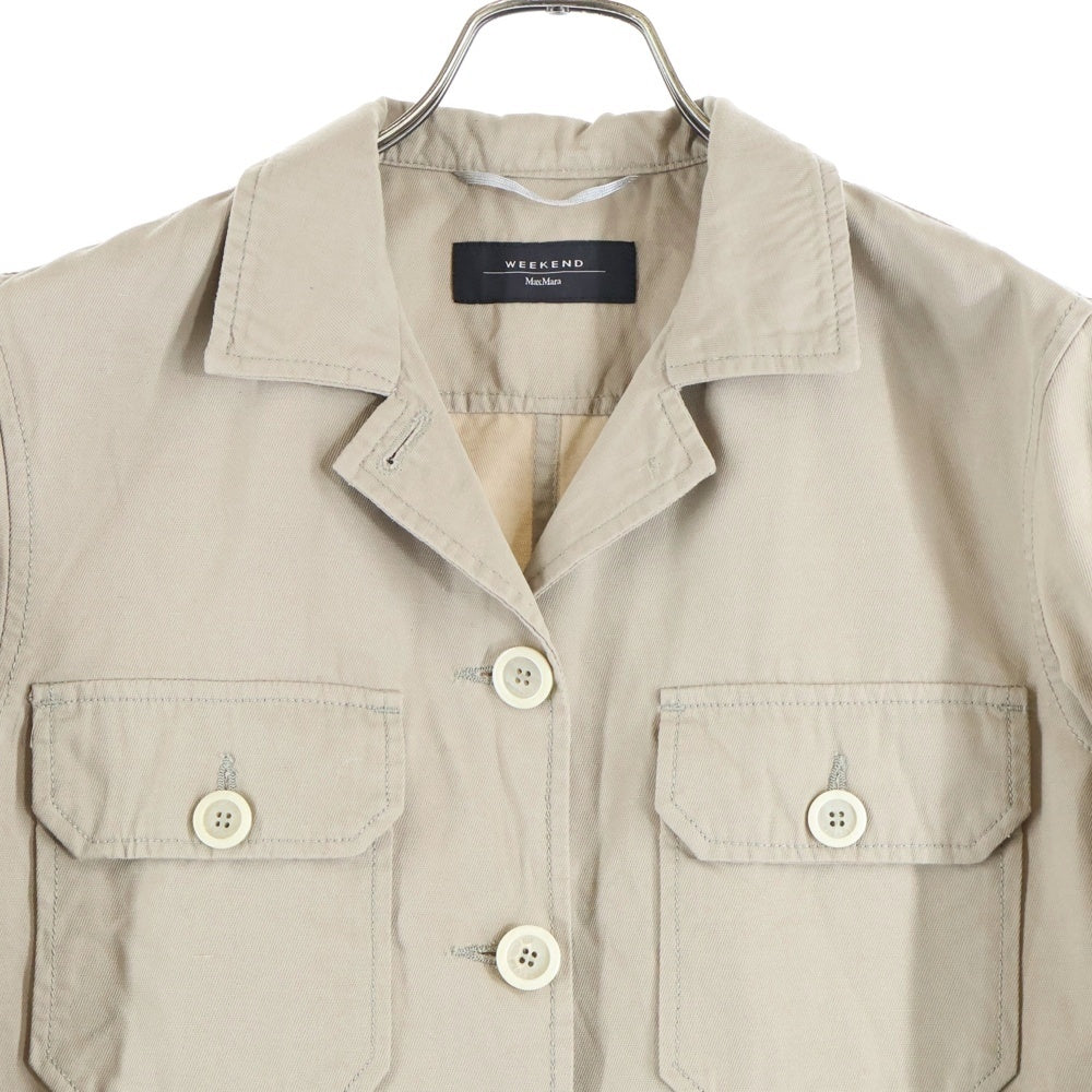 Weekend Max Mara(ウィークエンド マックスマーラ) フロントボタン サファリジャケット ベージュ レディース 5041107-344