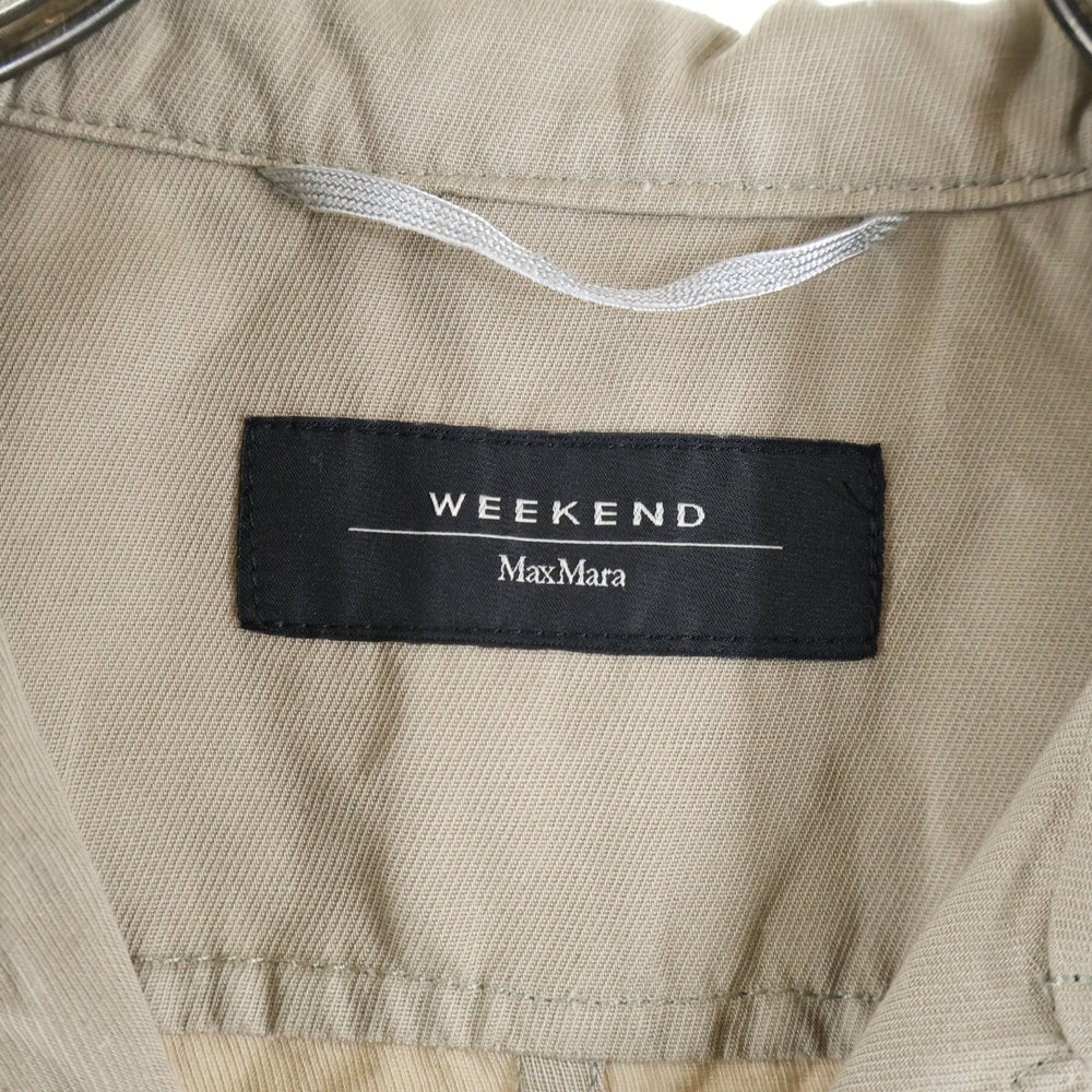 Weekend Max Mara(ウィークエンド マックスマーラ) フロントボタン サファリジャケット ベージュ レディース 5041107-344
