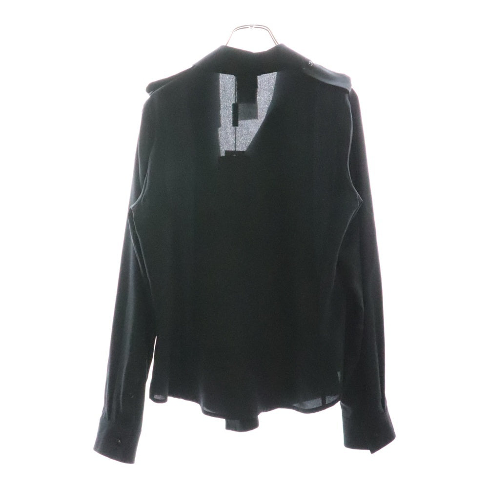 Max Mara(マックスマーラ) アシンメトリージップ シルク 長袖シャツ ブラック レディース 11110382-007