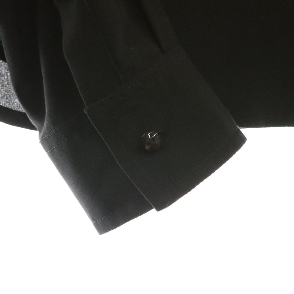 Max Mara(マックスマーラ) アシンメトリージップ シルク 長袖シャツ ブラック レディース 11110382-007