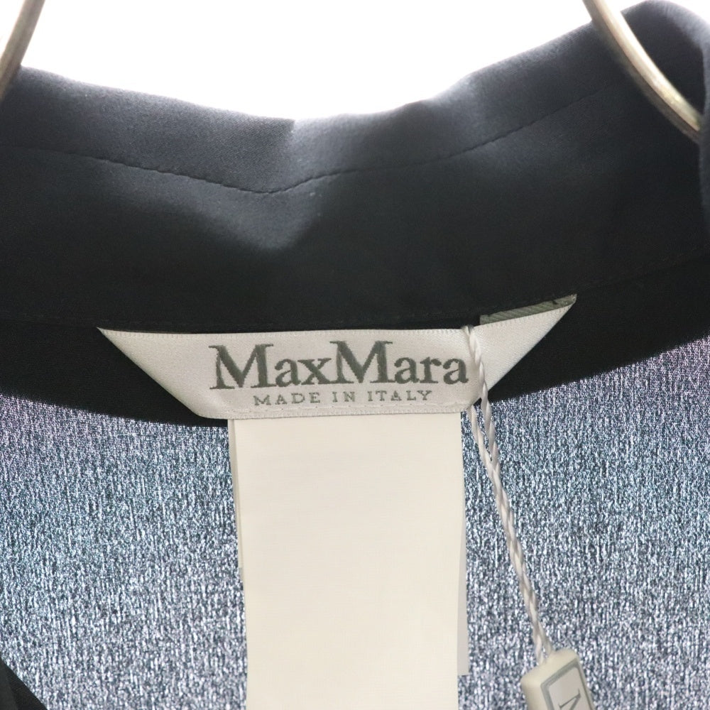 Max Mara(マックスマーラ) アシンメトリージップ シルク 長袖シャツ ブラック レディース 11110382-007