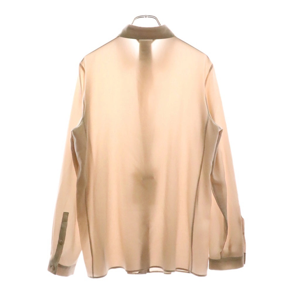 Max Mara(マックスマーラ) フロントボタン シルク 長袖シャツ ピンク レディース 11160353-004