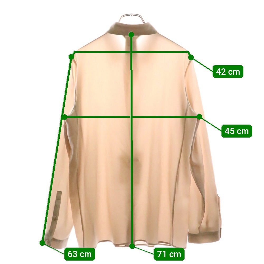 Max Mara(マックスマーラ) フロントボタン シルク 長袖シャツ ピンク レディース 11160353-004