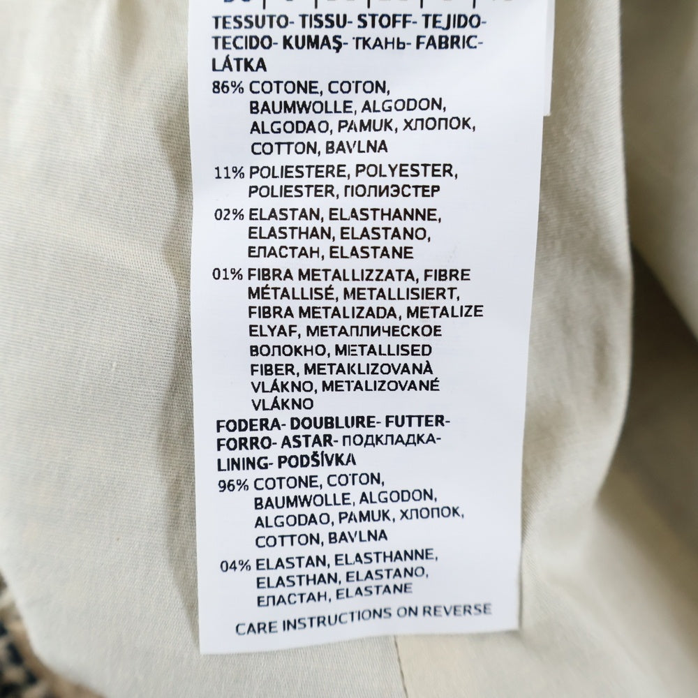 S MAX MARA(エス マックスマーラ) 千鳥格子 カットオフ ストレートパンツ ブラウン レディース 91311712-001