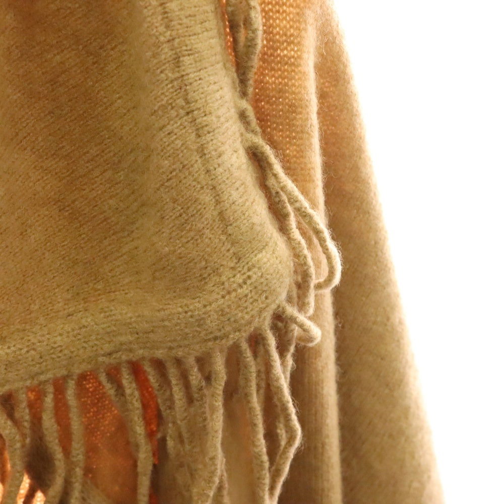 Max Mara(マックスマーラ) リブフリンジ フロントポケット ウールニット コンチョ ブラウン レディース 3947498-003