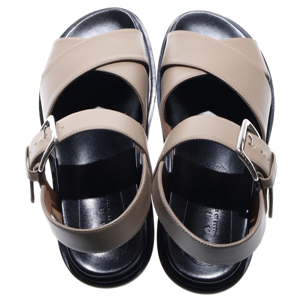MARNI(マルニ) フスベット レザーサンダル ブラック レディース