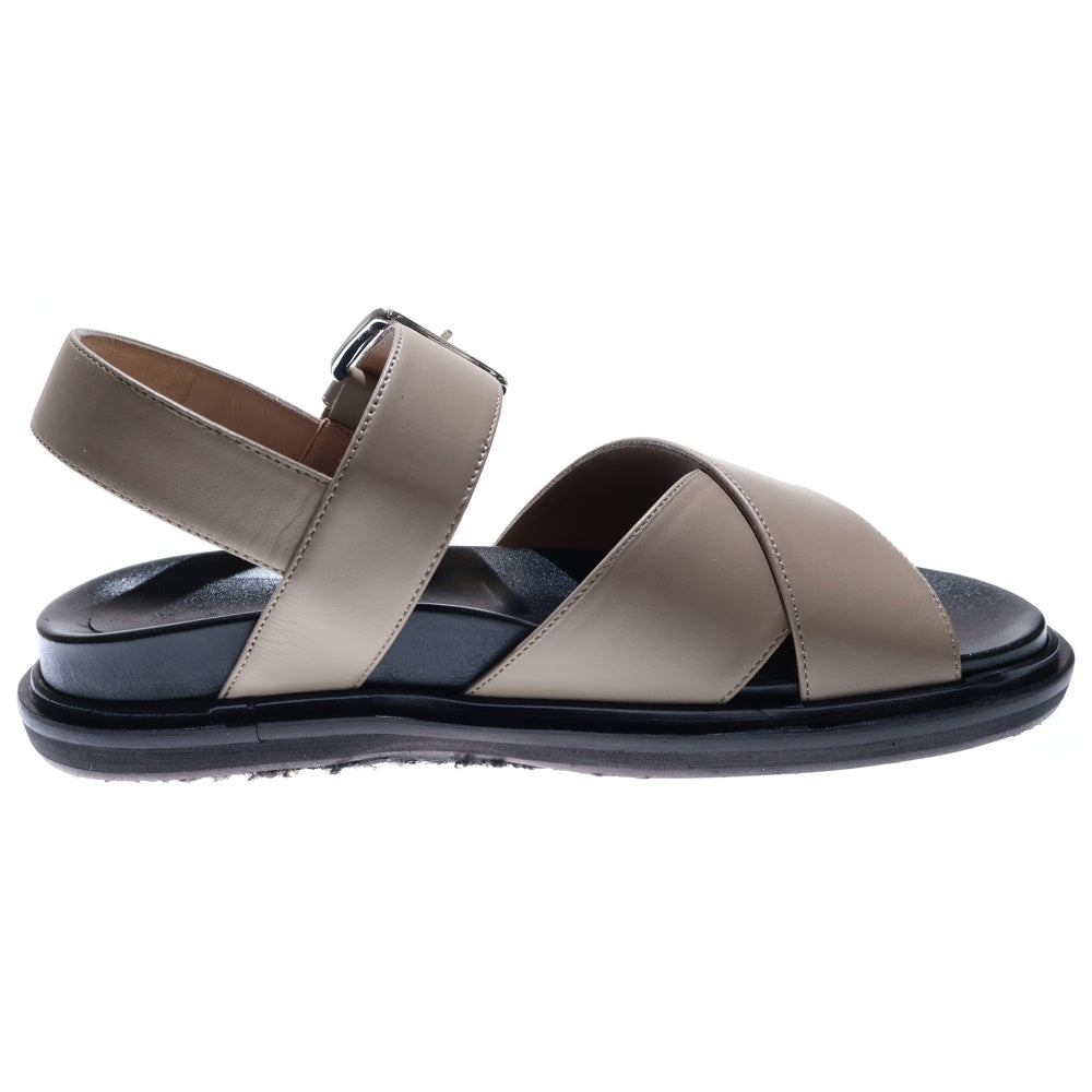 MARNI(マルニ) フスベット レザーサンダル ブラック レディース