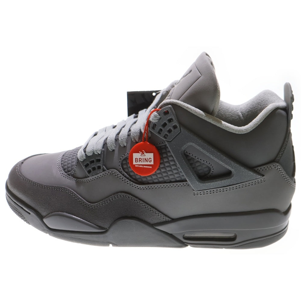 NIKE(ナイキ) AIR JORDAN 4 RETRO SE WET CEMENT エアジョーダン4 レトロ ウェットセメント ローカットスニーカー グレー US10.5/28.5cm FQ7928-001