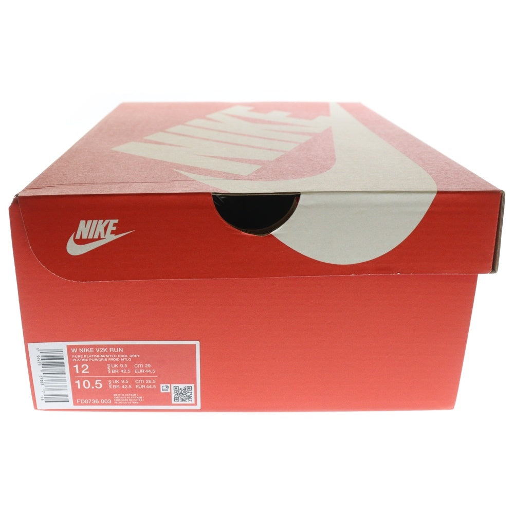 NIKE(ナイキ) WMNS V2K RUN PURE PLATINUM ウィメンズ ラン ピュアプラチナム ローカットスニーカー ホワイト/シルバー US12/29cm FD0736-003