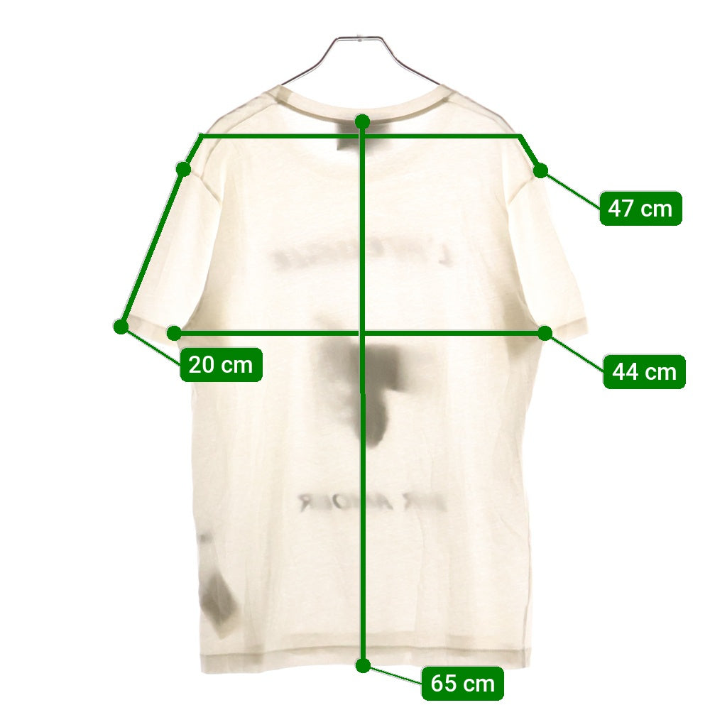 GUCCI(グッチ) BEE刺繍 プリント コットン クルーネック 半袖Tシャツ カットソー ホワイト 417306 X5937