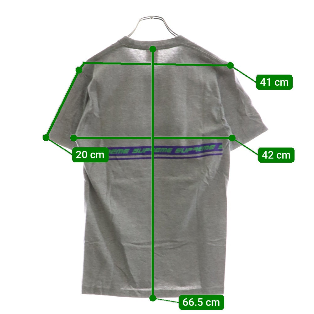 SUPREME(シュプリーム) 19SS Hard Goods Tee ハードグッズ ロゴプリント クルーネック 半袖Tシャツ カットソー グレー