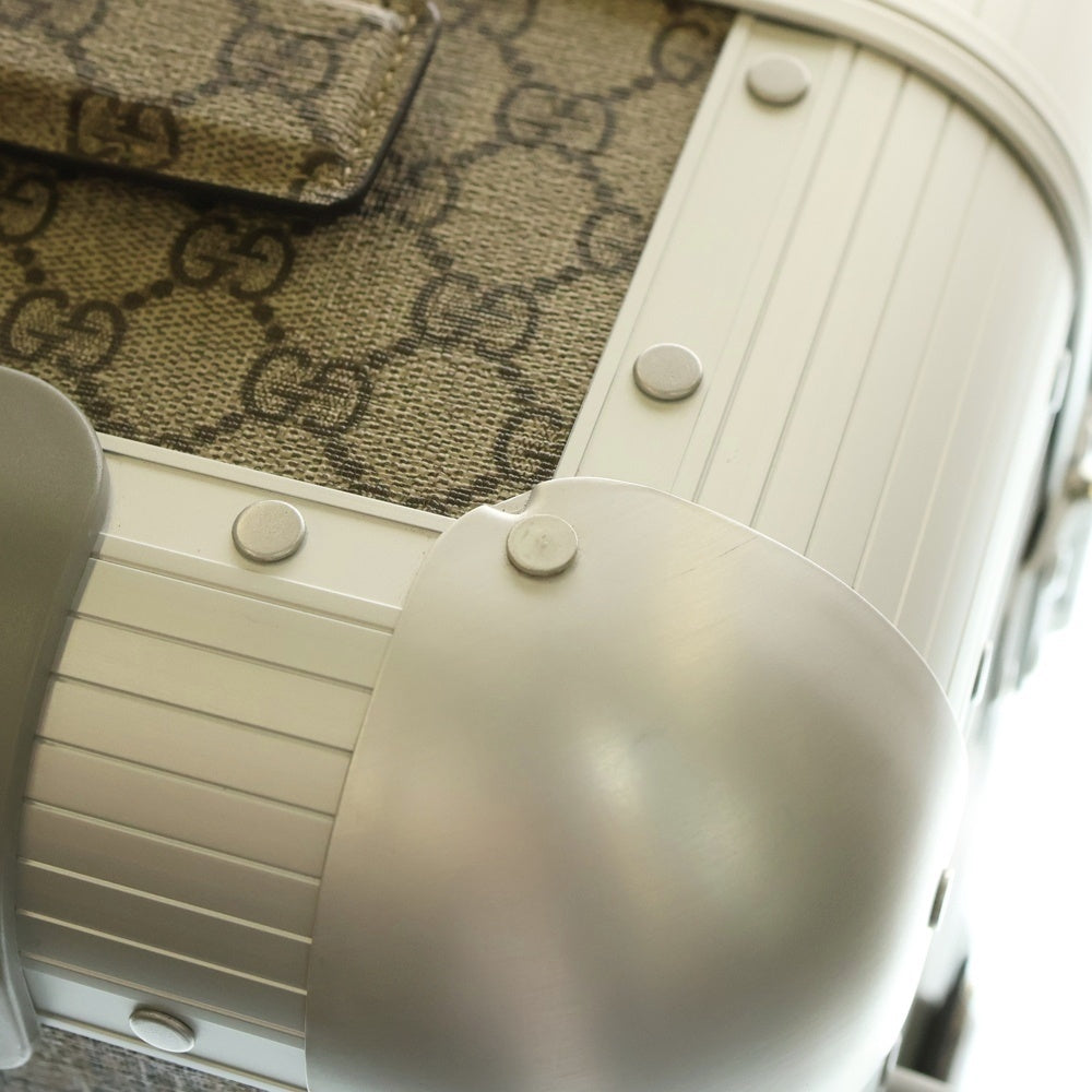 GUCCI(グッチ) PORTER ポーター キャビン トロリー GG総柄 ダイヤルロック式 キャリーバッグ スーツケース キャリーケース ベージュ/シルバー 743841 9AACF