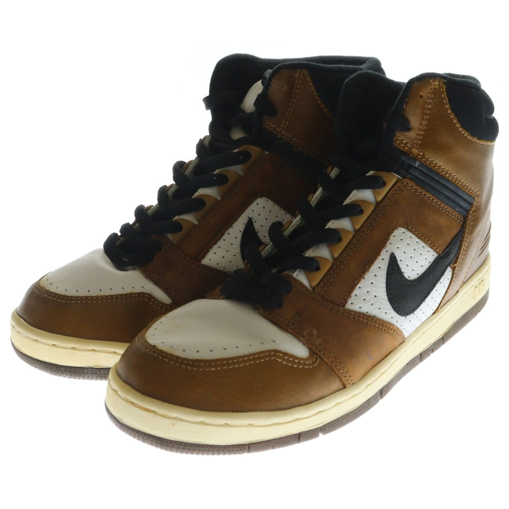 NIKE(ナイキ) 【観賞用2003年製】AIR FORCE 2 HIGH エアフォース2 ハイカットスニーカー ホワイト/ブラウン US11.5/29.5cm 624006-101