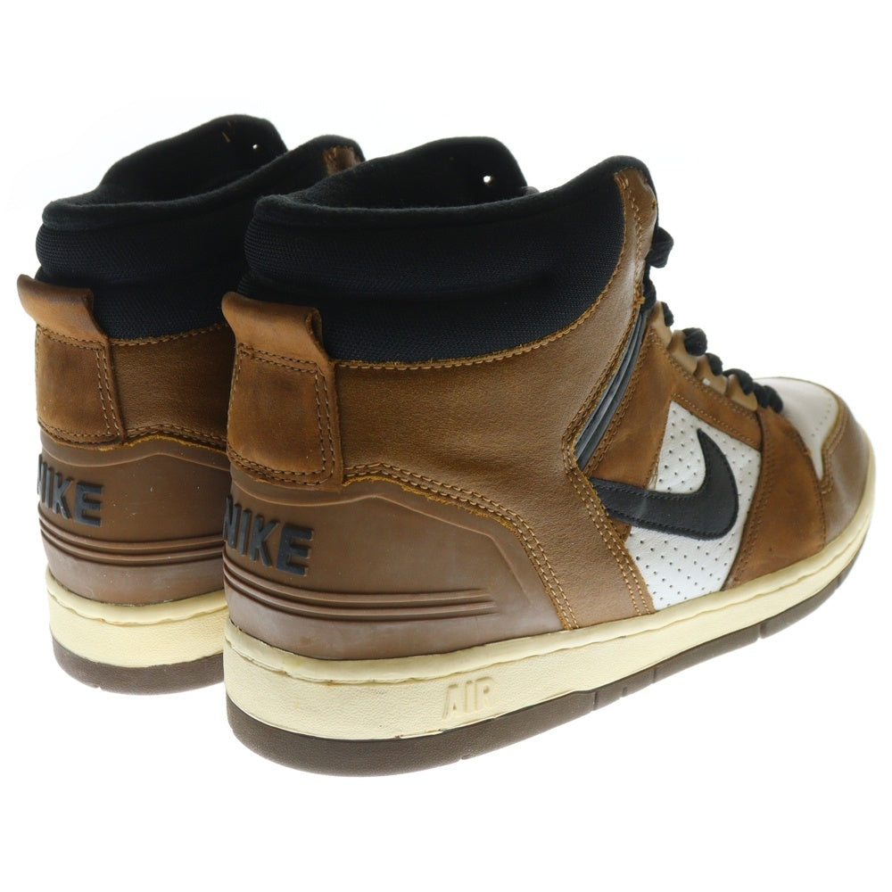 NIKE(ナイキ) 【観賞用2003年製】AIR FORCE 2 HIGH エアフォース2 ハイカットスニーカー ホワイト/ブラウン US11.5/29.5cm 624006-101