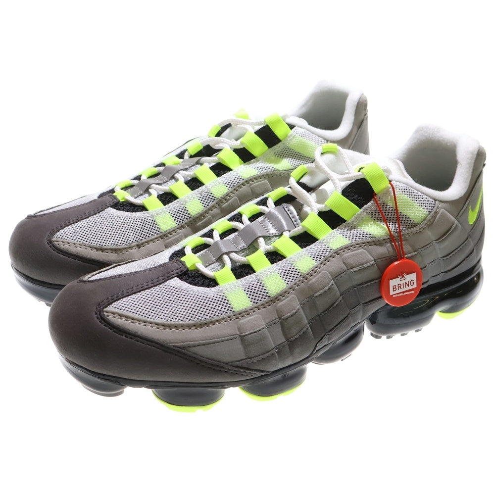 NIKE(ナイキ) AIR VAPORMAX 95 NEON エアヴェイパーマックス ネオン ローカットスニーカー グレー/イエロー US12/30cm AJ7292-001