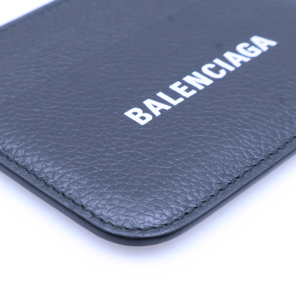 BALENCIAGA(バレンシアガ) CASH CARD HOLDER ロゴ キャッシュ レザー カードホルダー パスケース ブラック 593812