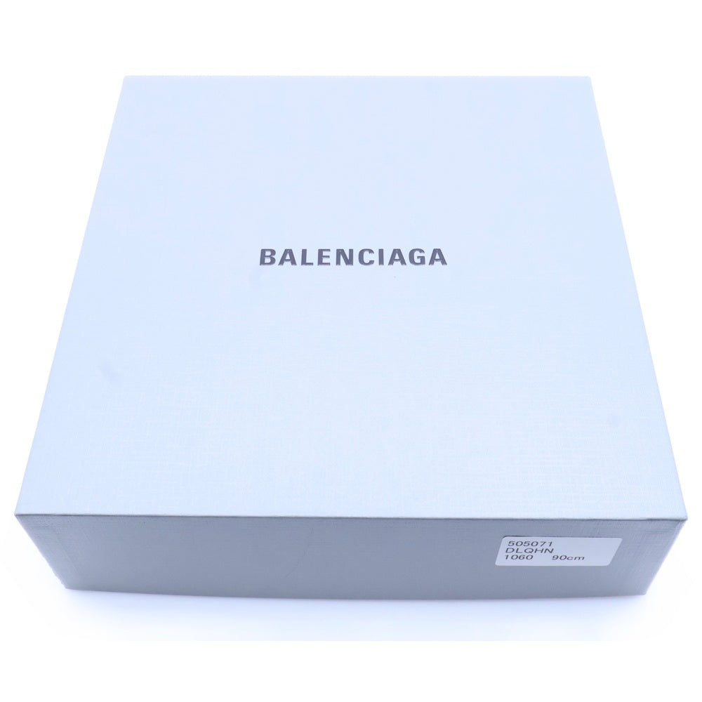 BALENCIAGA(バレンシアガ) ロゴ レザー ベルト ブラック 505071
